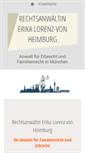 Mobile Screenshot of kanzlei-heimburg.de